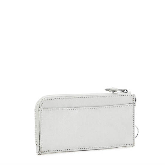 Portfele Kipling Dafni Metallic Wallet Srebrne | PL 1041VR